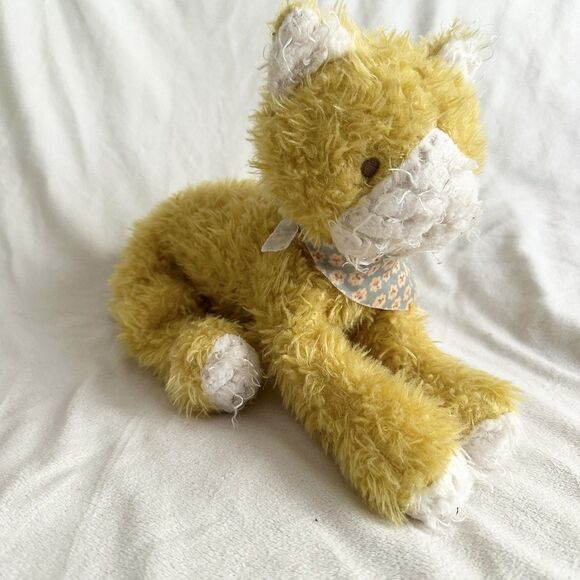 Bunnies By The Bay Yellow Alley Cat Kitten Bandana Together At Last Stuffed Toy - Picture 2 of 7